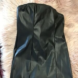 Stretch Pleather Tube dress